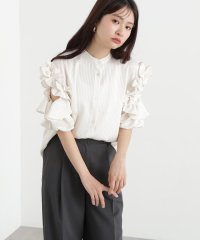 N Natural Beauty Basic/ラッフルスリーブブラウス/508036504