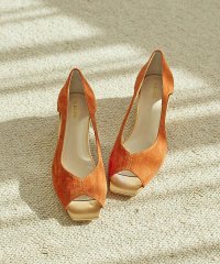 Au BANNISTER/バタフライカット スクエア オープントゥ パンプス/508039361