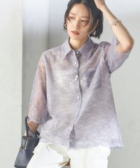 SHIPS WOMEN/〈手洗い可能〉ラッセル レース シャツ/508040317