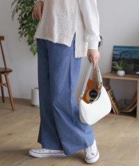 MAC HOUSE/マックハウス Mac－House nAvy 毎日はきたくなるデニム「マイデニ」 イージーワイドパンツ/508040612