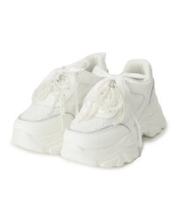 csT&P/厚底パール調付きレーススニーカー/508041065