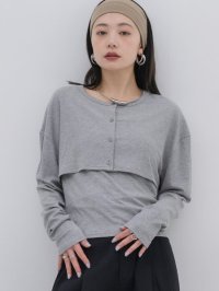 kivi/キヴィ kivi rib cardigan&cami/508041140