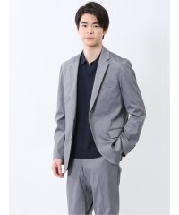 TAKA-Q/タカキュー TAKA－Q クロスストレッチ スリムフィット 2ボタンジャケット 青(セットアップ可能)/508041255