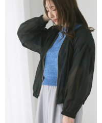 Te chichi TERRASSE/ノーカラーシアーブルゾン/508041644