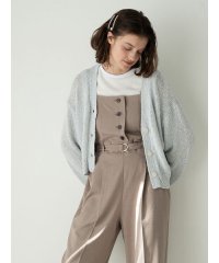 Te chichi TERRASSE/スラブクロップドVネックカーディガン《2025spring catalog item》/508041648