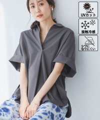 ROPE' PICNIC/【UVカット・接触冷感・イージーケア】スキッパーシャツブラウス/508041655