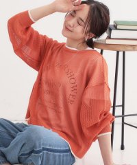 SHOO・LA・RUE Cutie Blonde/【S－LL/2点セット】前後2WAYで着られるメッシュニット＋ロゴTシャツ/508041698