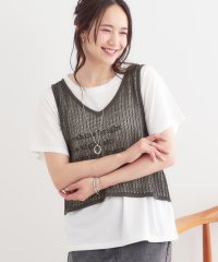 SHOO・LA・RUE Cutie Blonde/【2点セット】メッシュニットベスト×ロゴTシャツセット/508041699