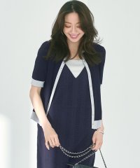 NIJYUSANKU（LARGE SIZE）/【WEB&一部店舗限定/洗える】レーヨンポリエステルストレッチ 半袖 カーディガン/508041831