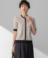 NIJYUSANKU（LARGE SIZE）/【WEB&一部店舗限定/洗える】レーヨンポリエステルストレッチ 半袖 カーディガン/508041831