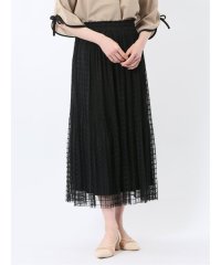 m.f.editorial/エムエフエディトリアル m.f.editorial チャームベリーチック/CHRM BERRY TIC チェック柄レースチュール プリーツスカート/508041856