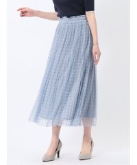 m.f.editorial/エムエフエディトリアル m.f.editorial チャームベリーチック/CHRM BERRY TIC チェック柄レースチュール プリーツスカート/508041856