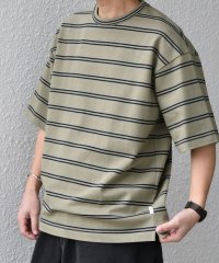 SHIPS any MEN/【SHIPS any別注】sports wear: レトロ カラー ボーダー Tシャツ◇/508041885