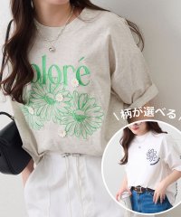 NICE CLAUP/OLIVE des OLIVE OUTLET/【RMAF】【人気デザイン】お花シリーズBIGTシャツ/508041928
