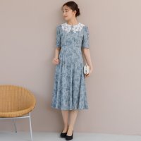 form forma/フォルムフォルマ form forma 【formformaオリジナル】スパンコールレース ワンピース/襟取り外し可能/508042440