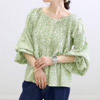 Aletta vita/アレッタ ヴィータ Aletta vita 小花プリントシャーリングブラウス/508042480