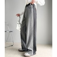 Classical Elf/クラシカルエルフ Classical Elf 《Javaジャバコラボ》デイリースタイルをアップデートしてくれる。微配色ワイドデニムパンツ/508042549