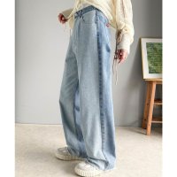 Classical Elf/クラシカルエルフ Classical Elf 《Javaジャバコラボ》デイリースタイルをアップデートしてくれる。微配色ワイドデニムパンツ/508042549