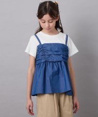 a.v.v(KID'S)/[160]ギャザーキャミドッキングトップス/507818459