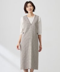 J.PRESS LADIES/【洗える】Calameraリングメッシュ ジャンパースカート/508043194