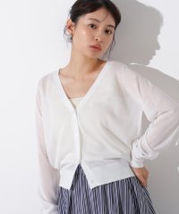 N Natural Beauty Basic/シアーVネックフォルムカーディガン/508029628