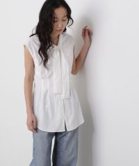 N Natural Beauty Basic/ウエストタックボウタイブラウス/508043416