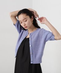 N Natural Beauty Basic/スパンコールショートカーディガン/508043428