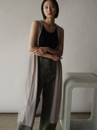 RADIATE/ラディエイト RADIATE サイドチュールニットロングジレ/508044654