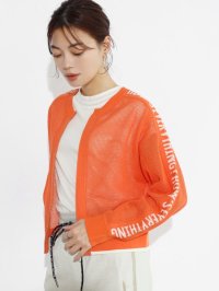 SCOTCLUB/スコットクラブ SCOTCLUB アームロゴメッシュ編みジップブルゾン/508044662