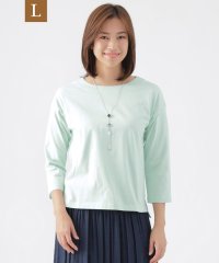 TRANS WORK(L)/【L】【ウォッシャブル】スマイル天竺プルオーバーカットソー/507846252