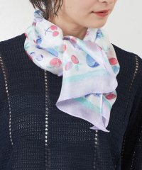 AMACA/シルクメッシュフルーツスカーフ/508026642