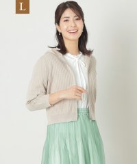 TO BE CHIC(L SIZE)/【L】ウェーブニット ジップパーカー/508027624