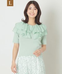 TO BE CHIC(L SIZE)/【L】ケープカラー コンビニット/508027626