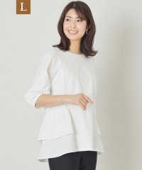 TO BE CHIC(L SIZE)/【L】タフタコンビティアード チュニック/508027628