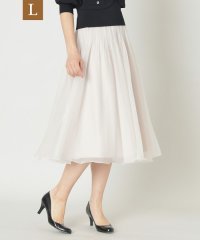TO BE CHIC(L SIZE)/【L】トランスパレントプリーツ スカート/508027630