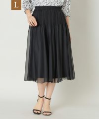 TO BE CHIC(L SIZE)/【L】トランスパレントプリーツ スカート/508027630