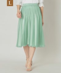 TO BE CHIC(L SIZE)/【L】トランスパレントプリーツ スカート/508027630