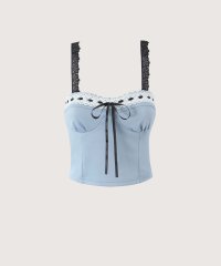 LA POMME petit/ラポミ プチ LA POMME petit French Lace Ribbon Cami/508045877