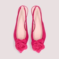 PRETTY BALLERINAS/プリティ・バレリーナ Pretty Ballerinas ELLA suede slingback oversized flower（エラ スエード スリングバ/508045878
