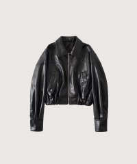 LA POMME petit/ラポミ プチ LA POMME petit Motorcycle Short PU Jacket/508045887