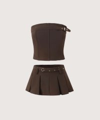 LA POMME petit/ラポミ プチ LA POMME petit Lace Up Tube Top Set Up/508045889