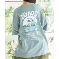 ScoLar/スカラー ScoLar NYAOS柄メッシュ切替Tシャツ/508046034