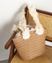MAGASIN DE MODE Chou Chou/マガジンデモードシュシュ MAGASIN DE MODE Chou Chou 雑材チュールフリルハンドルトート/508046125