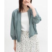 Honeys/ハニーズ Honeys 8分袖シアーブルゾン アウター ジャンパー ブルゾン ジャケット シアーブルゾン シアー素材 再生ポリエステル 無地 レディース/508046186