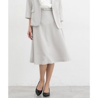 Honeys/ハニーズ Honeys ベルト付フレアスカート ボトムス スカート フレアスカート ひざ丈 接触冷感 セットアップ 大きいサイズ オフィス きれいめ レディース/508046199