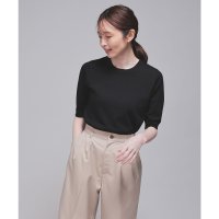 Honeys/ハニーズ Honeys 5分袖クルーネックニット トップス ニット セーター クルーネックニット クルーネック ウォッシャブル ECOVERO レーヨン混 レデ/508046215