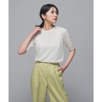 Honeys/ハニーズ Honeys 5分袖クルーネックニット トップス ニット セーター クルーネックニット クルーネック ウォッシャブル ECOVERO レーヨン混 レデ/508046215