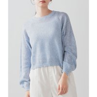 Honeys/ハニーズ Honeys メッシュ編クルーニット トップス ニット セーター 長袖 クルーニット クルーネック メッシュ編み ニット素材 綿100％ レディース/508046217