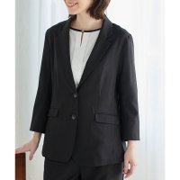 Honeys/ハニーズ Honeys 8分袖2つ釦テーラードジャケット アウター ジャケット テーラードジャケット 接触冷感 セットアップ 大きいサイズ オフィス レディース/508046231
