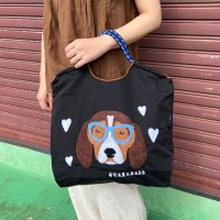 CRB/シーアールビー CRB ドッグ刺繍コードハンドルトートバッグ/508046580
